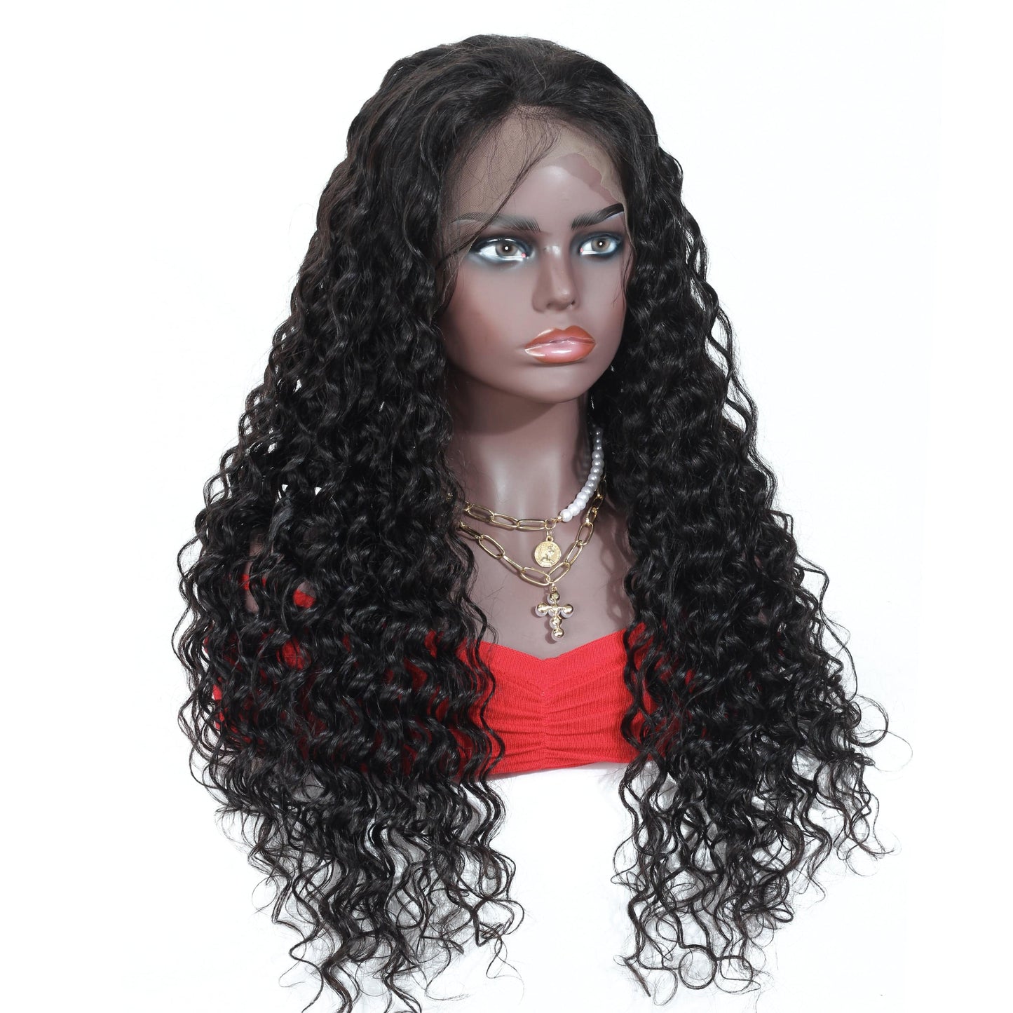 150% 180% 200% HairDensity Quality Natural Deep Wave Original 13x4 Swiss Lace Wigs Human Hair For Black Women Peruvian Glueless