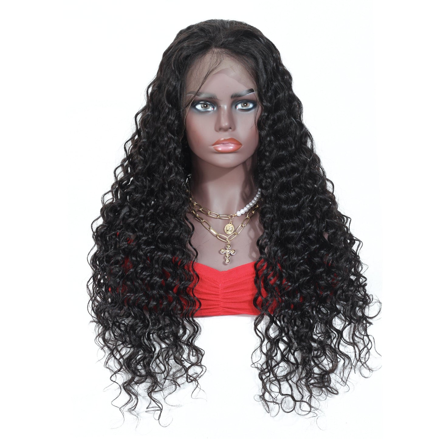 150% 180% 200% HairDensity Quality Natural Deep Wave Original 13x4 Swiss Lace Wigs Human Hair For Black Women Peruvian Glueless