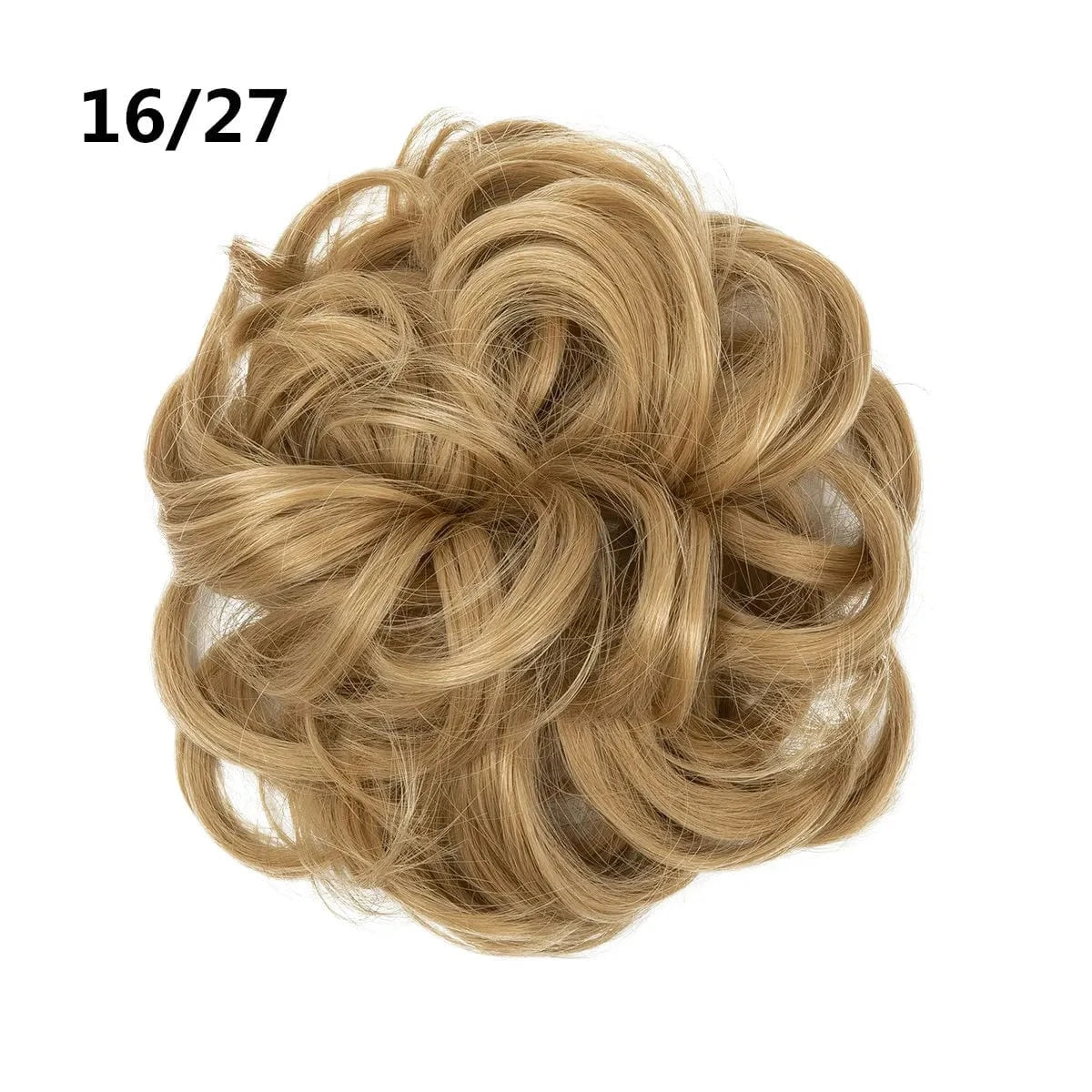 16/27 SARLA Wholesale Fabric Wrap Curly Wigs Scrunchie Elastic Rubber Band SyntheticEasy Messy Hair Bun Extensions chignon Hair Women