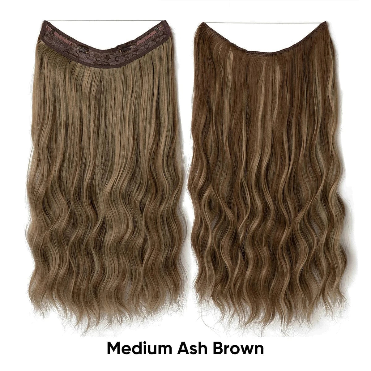 16 Inches / 10h24b Wholesale Suppliers Synthetic Fiber Invisible Wire White Seamless Ombre Private Label Hair Extensions Pieces for White Woman
