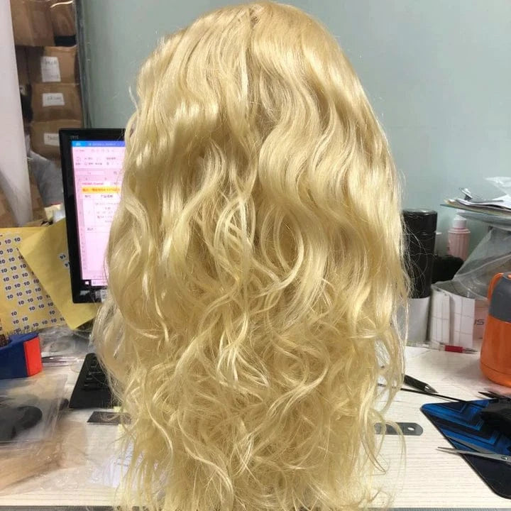 16 Inches / 13x4 Body wave Top Quality 13x4 13x6 Blonde 613 Hair Wigs Virgin Brazilian 100 Human Hair Lace Front Wigs For Women