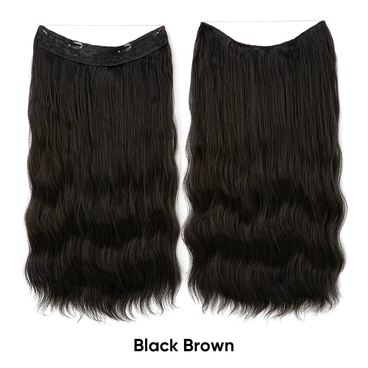 16 Inches / 4 Wholesale Suppliers Synthetic Fiber Invisible Wire White Seamless Ombre Private Label Hair Extensions Pieces for White Woman