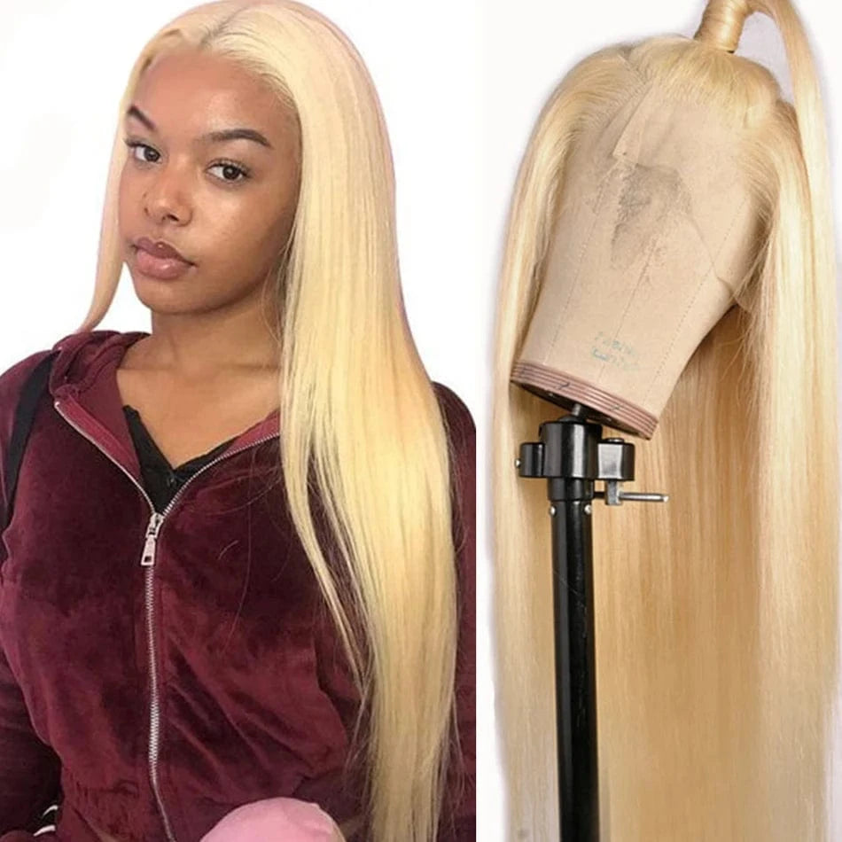 16 Inches / 613 wig Cheap Water Wave Wigs Human Hair Lace Front Kinky Curly Full Lace Human Hair Wigs For Black Women 360 HD Lace Frontal Wig Vendor
