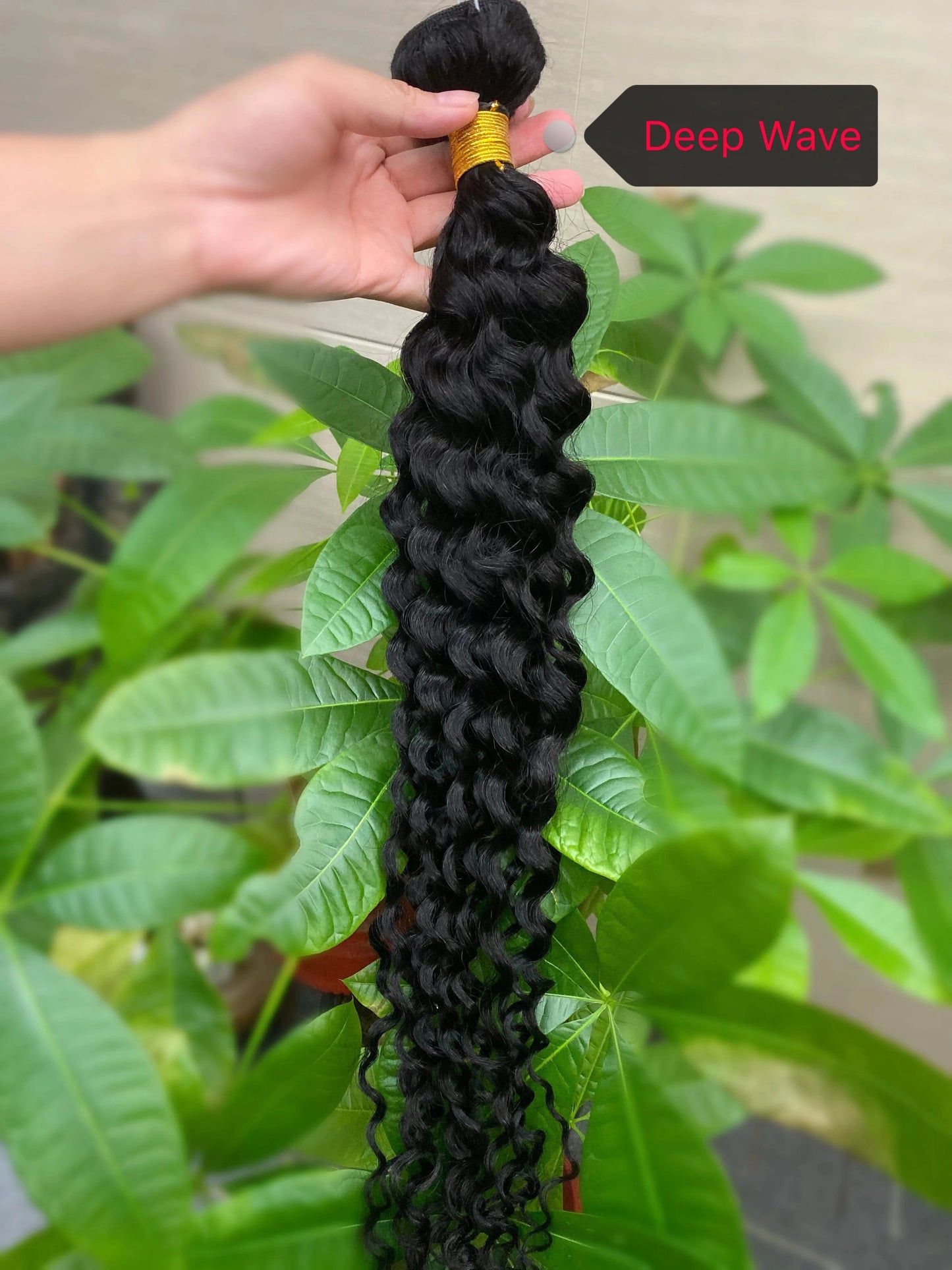 16 Inches / 8A Deep Wave Wholesale Hot Sale China Suppliers Raw Indian Hair 1b Black Straight Salon Hair Extension