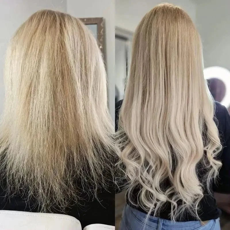 16 Inches / ash blonde Russian hair Flat tip Keratin Bonds straight Human hair extensions Pre-bonded ash blonde color K tip raw bundles