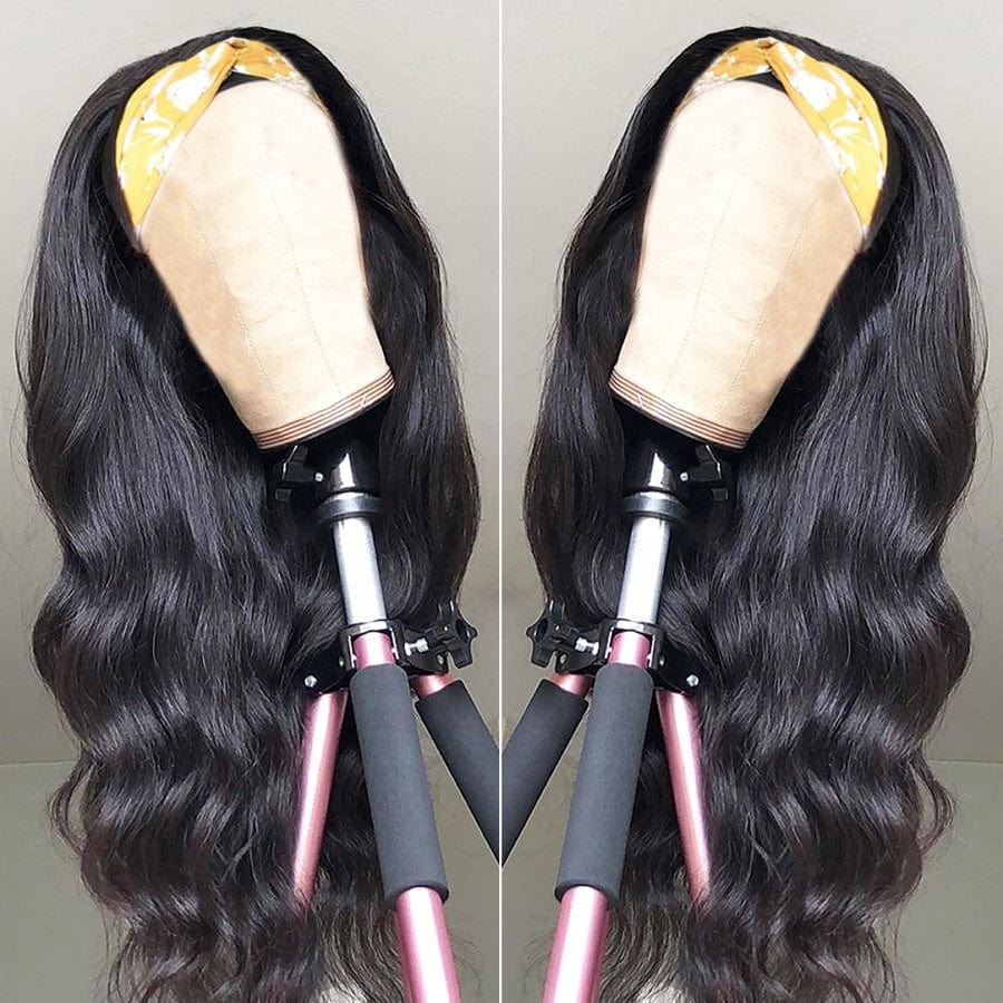 16 Inches / Body Wave Highknight Natural Color Machine Made Headband Wig Body Wave Human Hair Wig Glueless Wigs For Black Women