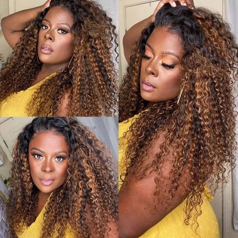16 Inches / Curly-30 Indian Glueless No Leave Out Double Weft Hair Extension Raw Cuticle Aligned Burmese Kinky Curly Human Hair Perruques V Part Wig