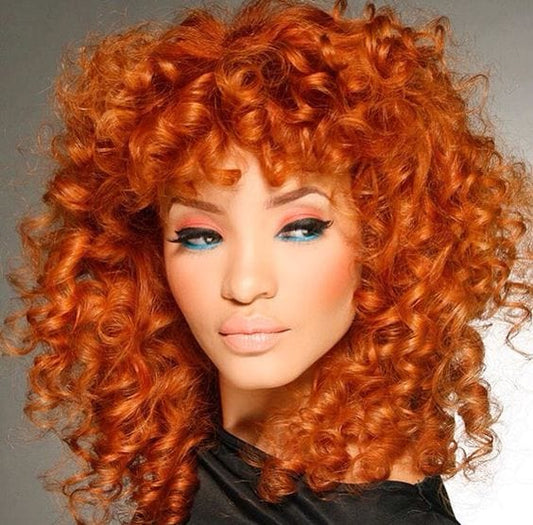 16 Inches / ginger Cheap Good  Quality Ginger Color Short Pixie Cut Synthetic Fiber Bob Hair Lace Front Wigs For Black Women Vendors