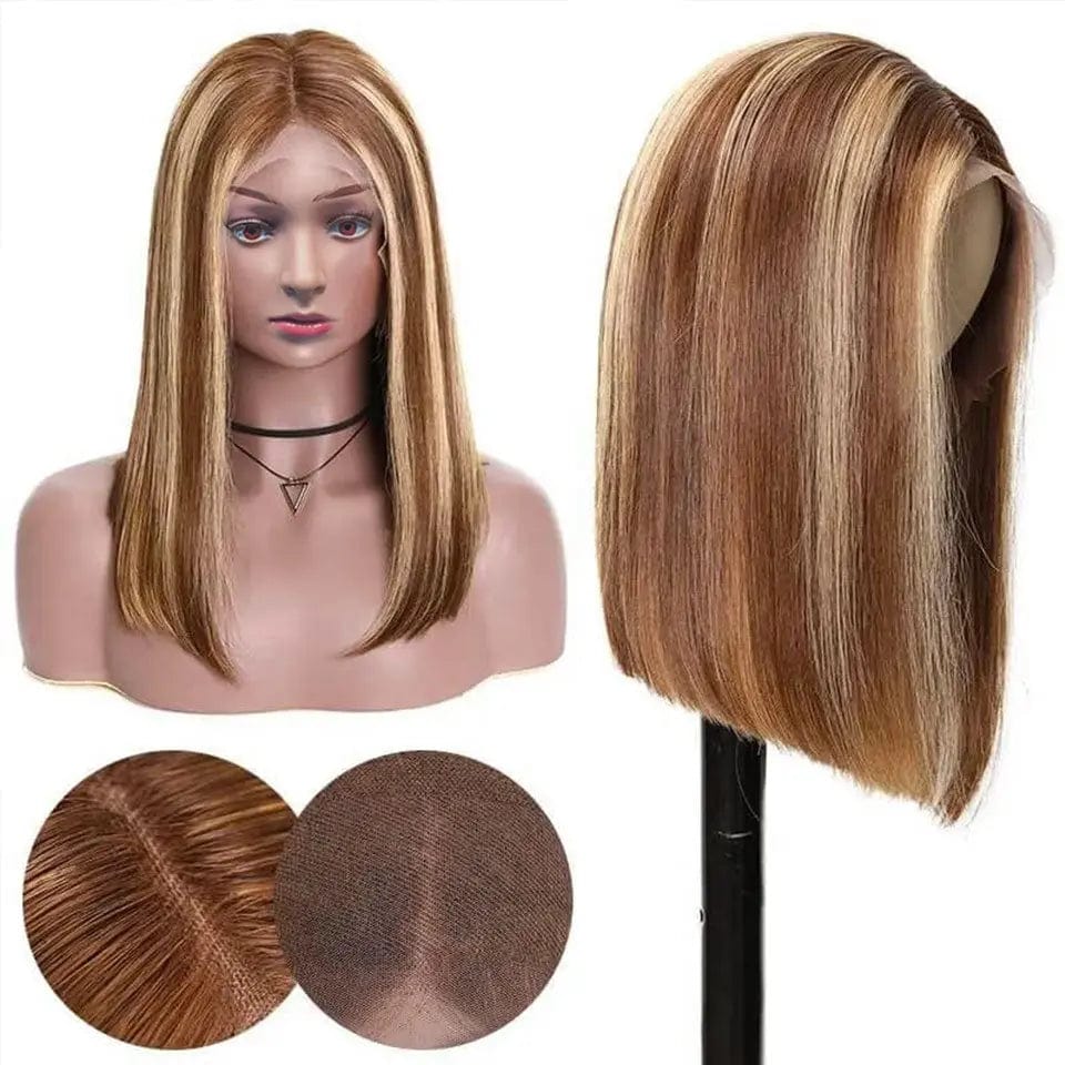 16 Inches / Highlight 2022 ADDICTIVE Human Hair Color Lace Front Bob