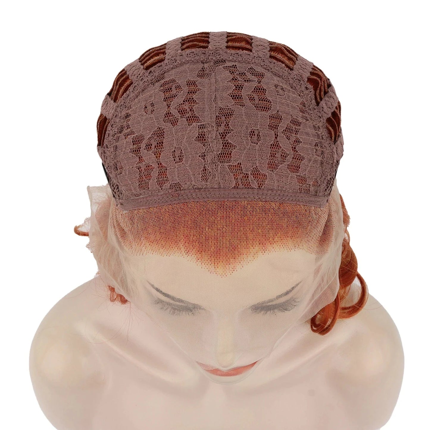 16 Inches / N19-C003-GL Celebrity 16inch Short bob cut copper hair Matte Heat Resistant Fiber synthetic wigs vendor