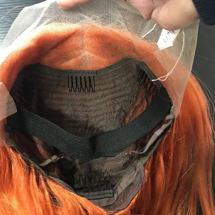 16 Inches / Orange Thick Cheap 150% Density 16 Inch 13*3.5 Lace Wig