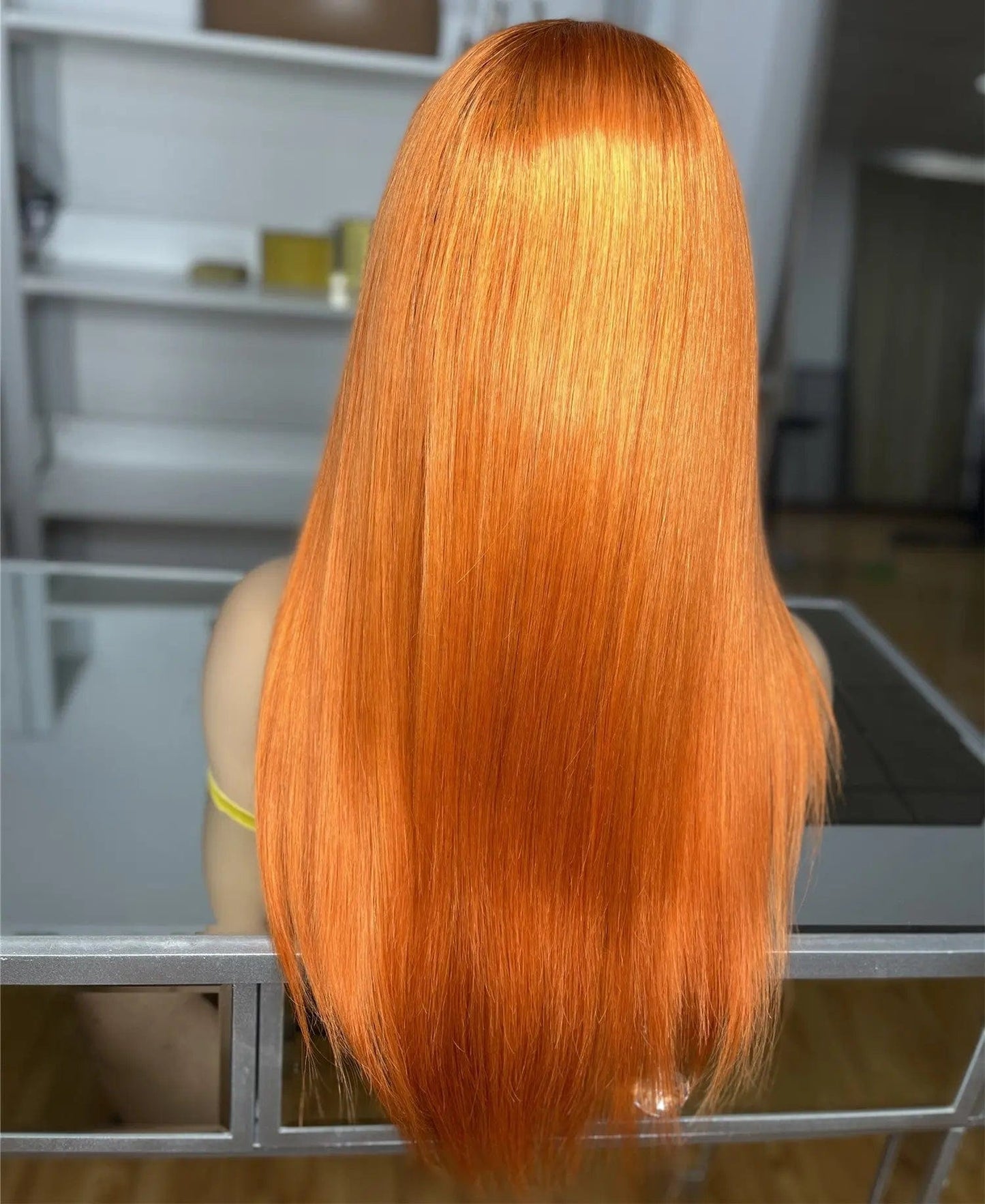 16 Inches / Orange Thick Cheap 150% Density 16 Inch 13*3.5 Lace Wig