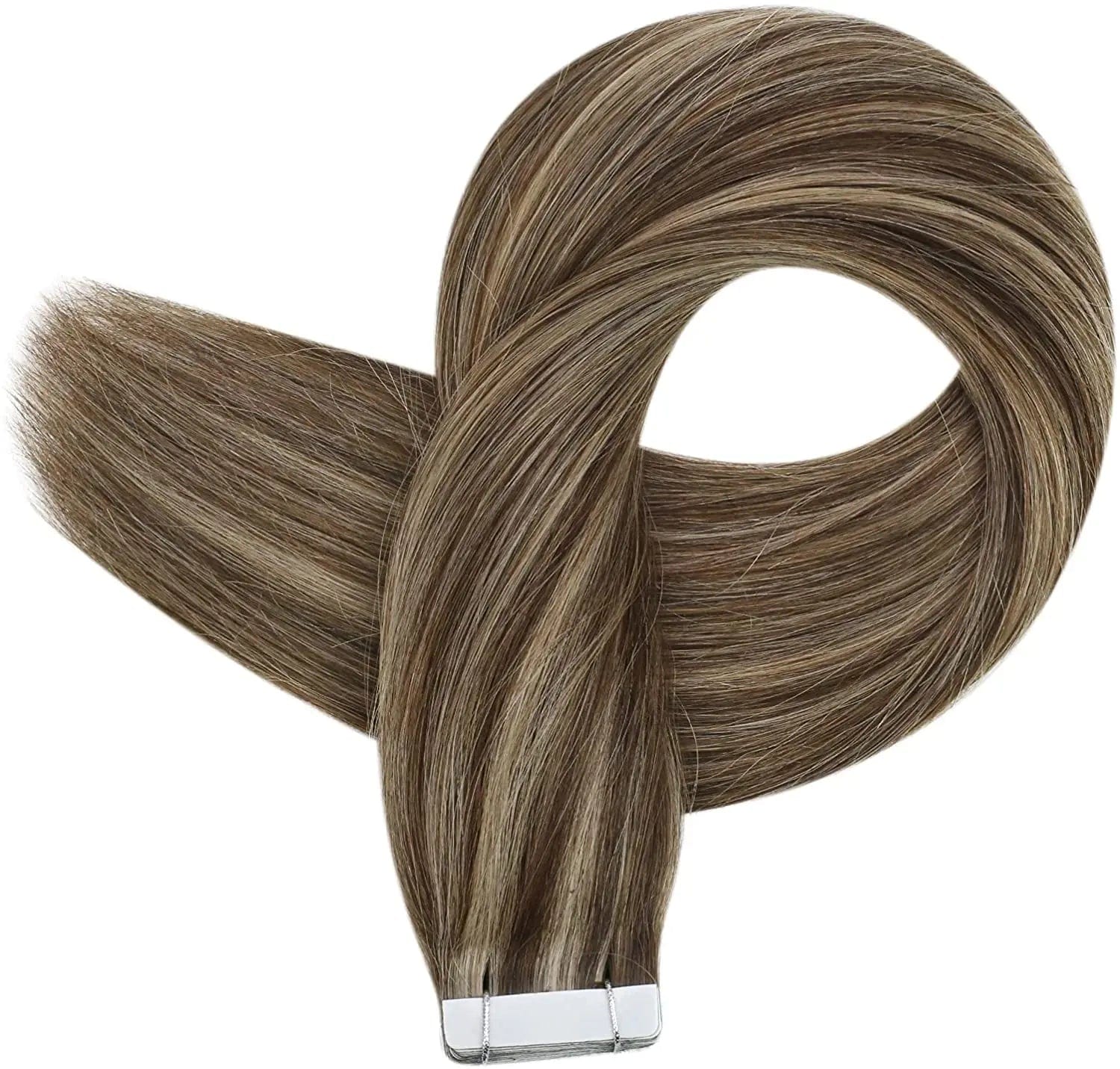 16 Inches / Piano Color Piano Color Silky Straight Tape In Hair Extension Cuticle Aligned Virgin Human Hair Extensions