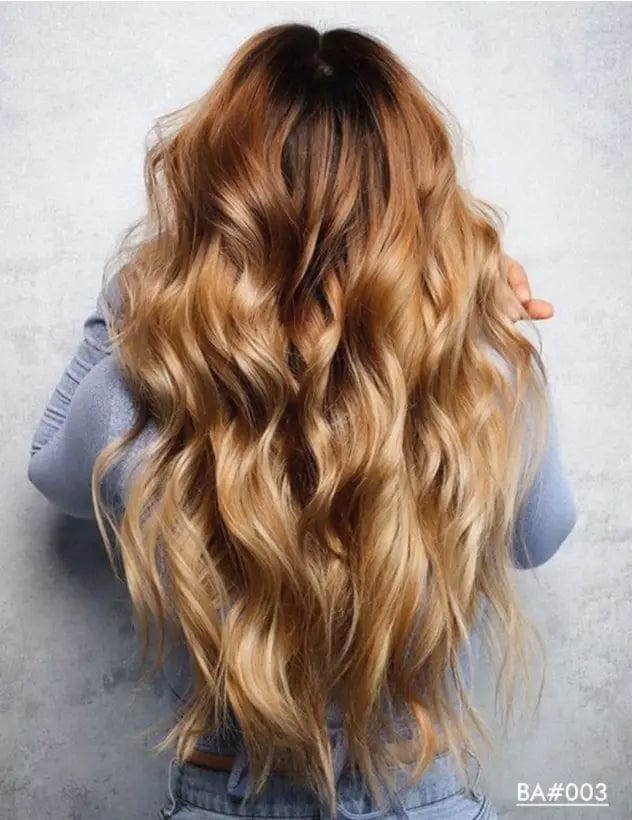 16 Inches / # style3 Exotic Brown Highlight Color Wigs Water Wave Pre Plucked Cuticle Aligned Vietnam Human Hair HD Lace Front Wigs