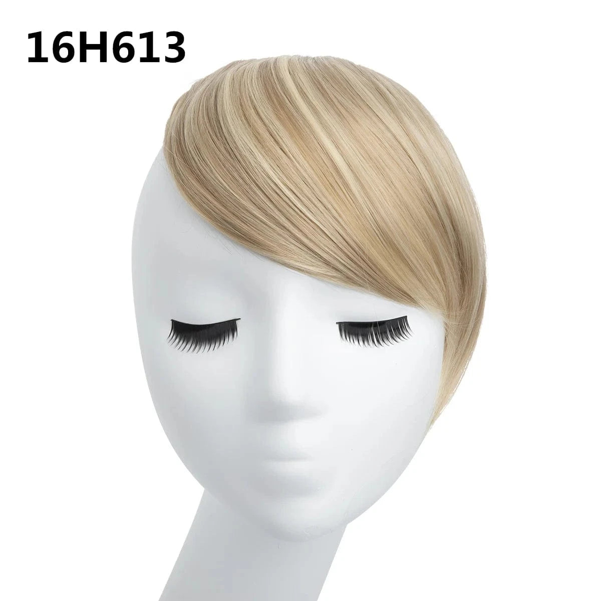16H613 Fringe Heat Resistant Hairpiece 8'' Synthetic Hair Straight Bangs Natural Front Bangs Clip In Hair Extensions Line Full Bang