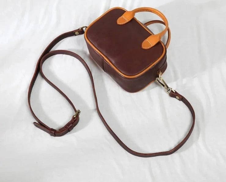 17*11*7cm / coffee New Fashion Genuine Leather Handbags Messenger Bags Shoulder Bags For Women