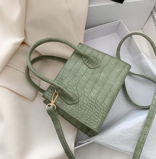 17*8*22CM / Light Green Luxury Mini Women Hand Bags Women Patent Leather Handbags Ladies Small Shoulder Crossbody Purses and Handbags for Women Bags