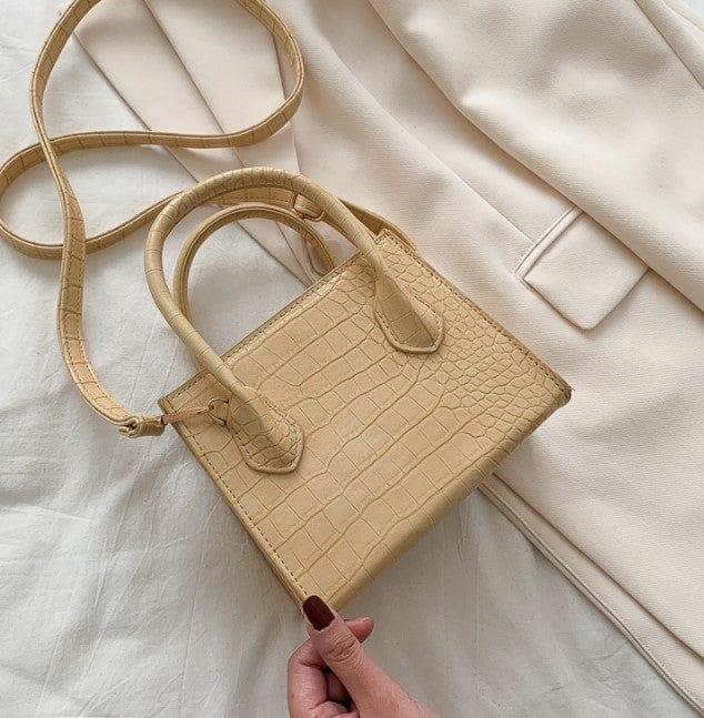 17*8*22CM / Mustard Luxury Mini Women Hand Bags Women Patent Leather Handbags Ladies Small Shoulder Crossbody Purses and Handbags for Women Bags