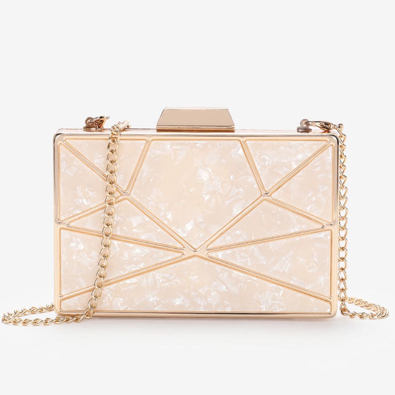 17.8*4*12.5cm / khaki Wholesale beautiful luxury shoulder bag metal clutch party bags evening purse for ladies
