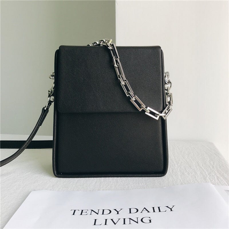17X15X7.5CM / black Luxury Designer Woman Tote Handbags Famous Brands Real Leather Sling Shoulder Messenger Bag Woman Purse And Handbag