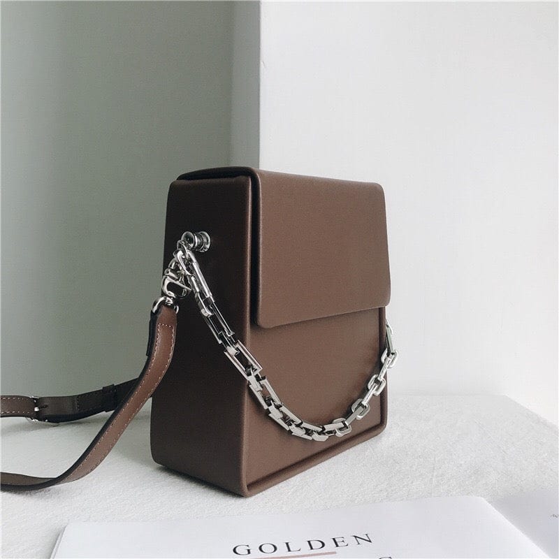 17X15X7.5CM / brown Luxury Designer Woman Tote Handbags Famous Brands Real Leather Sling Shoulder Messenger Bag Woman Purse And Handbag