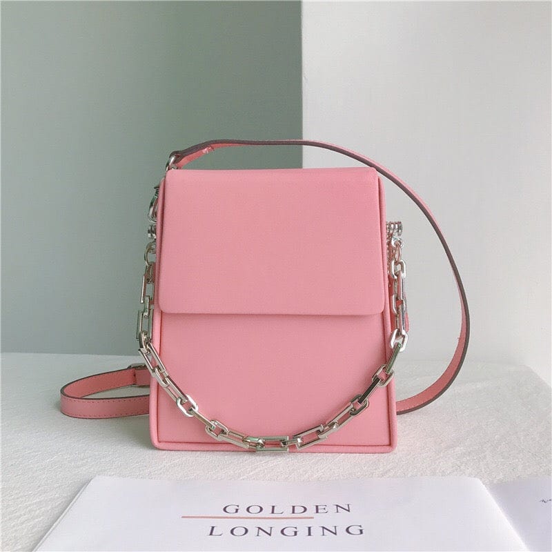 17X15X7.5CM / pink Luxury Designer Woman Tote Handbags Famous Brands Real Leather Sling Shoulder Messenger Bag Woman Purse And Handbag