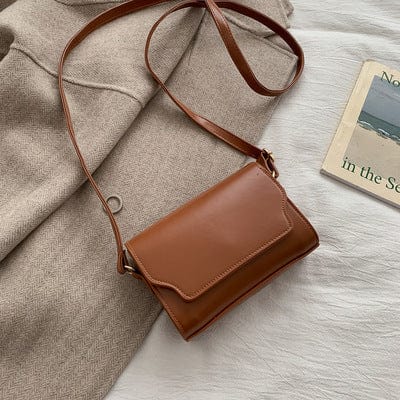 18*13*7cm / Light Brown New Fashion Small Square Bag Designer Women Hand Bag Shoulder Sling Bag