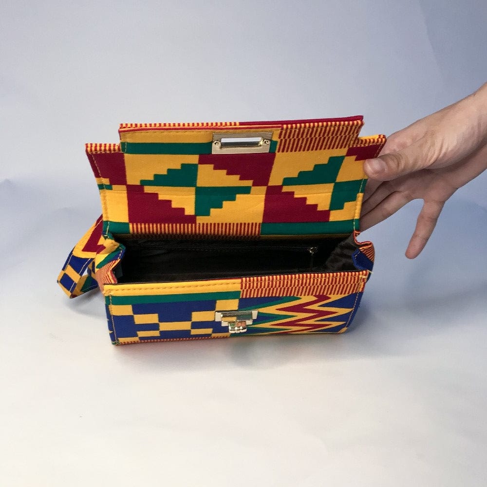 18*14*6 cm / color 1 High Quality Fashion Ladies Handbag African Print Tote Bag Handle Style Elegant Trendy Accessories