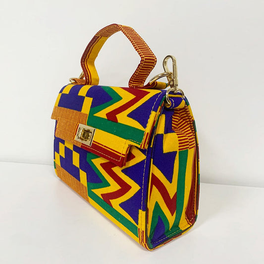 18*14*6 cm / color 1 High Quality Fashion Ladies Handbag African Print Tote Bag Handle Style Elegant Trendy Accessories