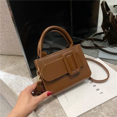 18*14*7cm / BROWN Wholesale Stylish Instagram Women PU Leather Shoulder Bag Lady Crossbody Casual Handbag