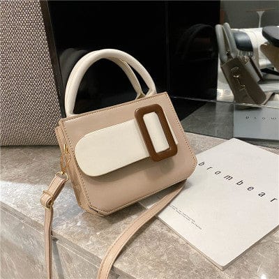 18*14*7cm / KHAIKI Wholesale Stylish Instagram Women PU Leather Shoulder Bag Lady Crossbody Casual Handbag