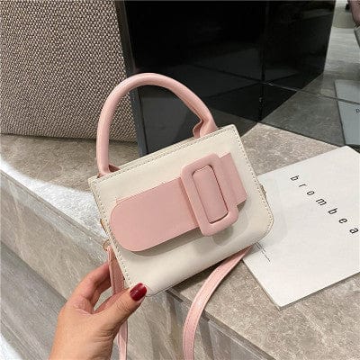 18*14*7cm / PINK Wholesale Stylish Instagram Women PU Leather Shoulder Bag Lady Crossbody Casual Handbag