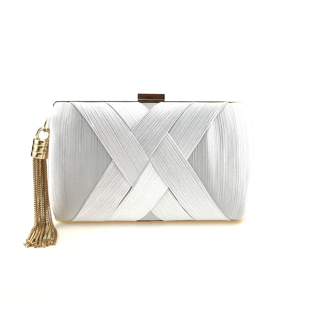 18*7*11.5(cm) / #10 Satin Tassels Clutch Bag Vintage Handbag Evening Bags Silk Satin Party women ladies Handbags Clutch Purse