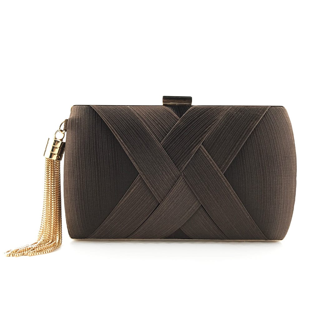 18*7*11.5(cm) / #2 Satin Tassels Clutch Bag Vintage Handbag Evening Bags Silk Satin Party women ladies Handbags Clutch Purse