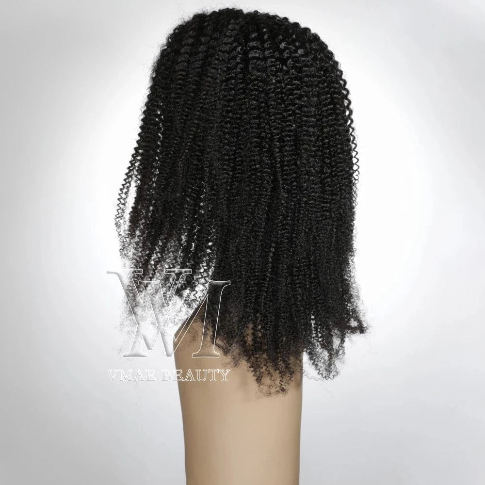 18 Inches / 4B VMAE Full Cuticle Aligned Wholesale Virgin Wigs for Women Deep Wave Curly Vietnamese Raw Hair Headband Wigs Human Hair