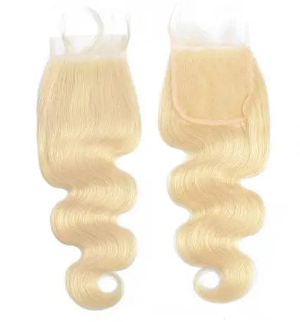 18 Inches / 4x4 transparent lace 613 body wave Factory Price Virgin Human Hair Real Swiss Transparent 4x4 13x6 Hd Film Lace Frontal