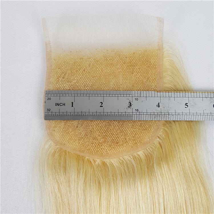 18 Inches / 613 4*4 lace closure Highknight Single Knots Virgin Hair 613 Blond Color Swiss Lace 4*4 5*5 6*6 HD Lace Closure 13x4 13x6 Lace Frontal Closure