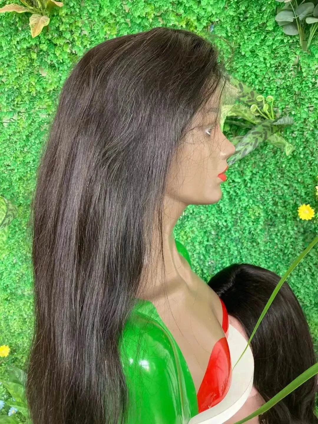 18 Inches / Natural black 100% single donor natural color 6x6 glueless Hd Lace closure wig lace frontal wig human hair