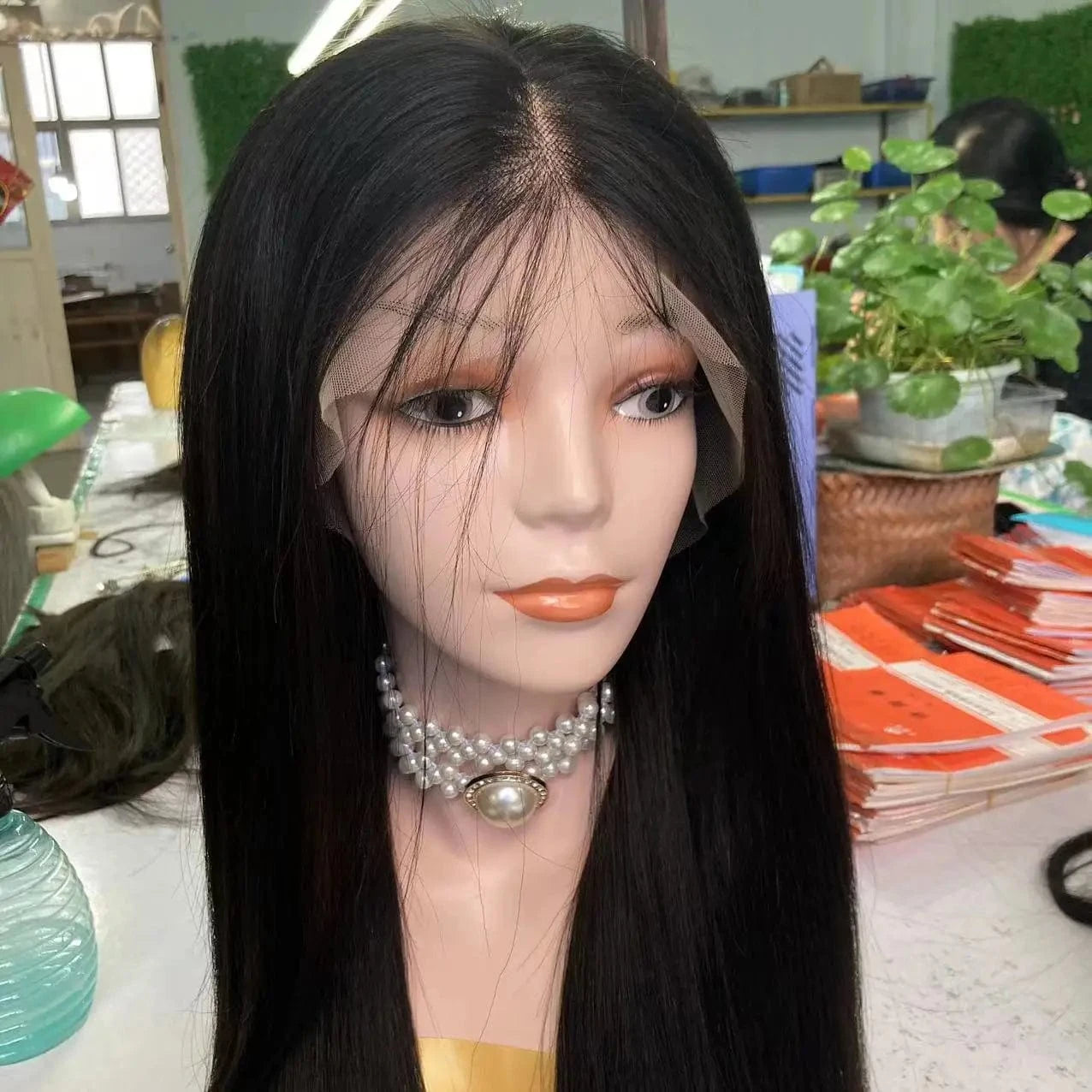 18 Inches / regular transparent lace Promotion price 13x4 transparent HD lace frontal wig raw virgin human hair easy to bleach 613 human hair wigs