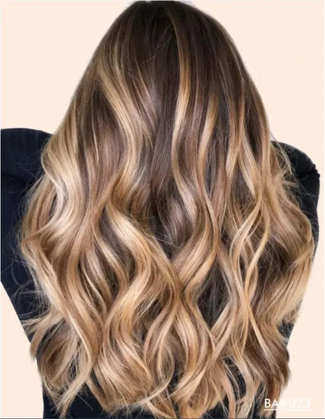 18 Inches / # style10 Exotic Brown Highlight Color Wigs Water Wave Pre Plucked Cuticle Aligned Vietnam Human Hair HD Lace Front Wigs