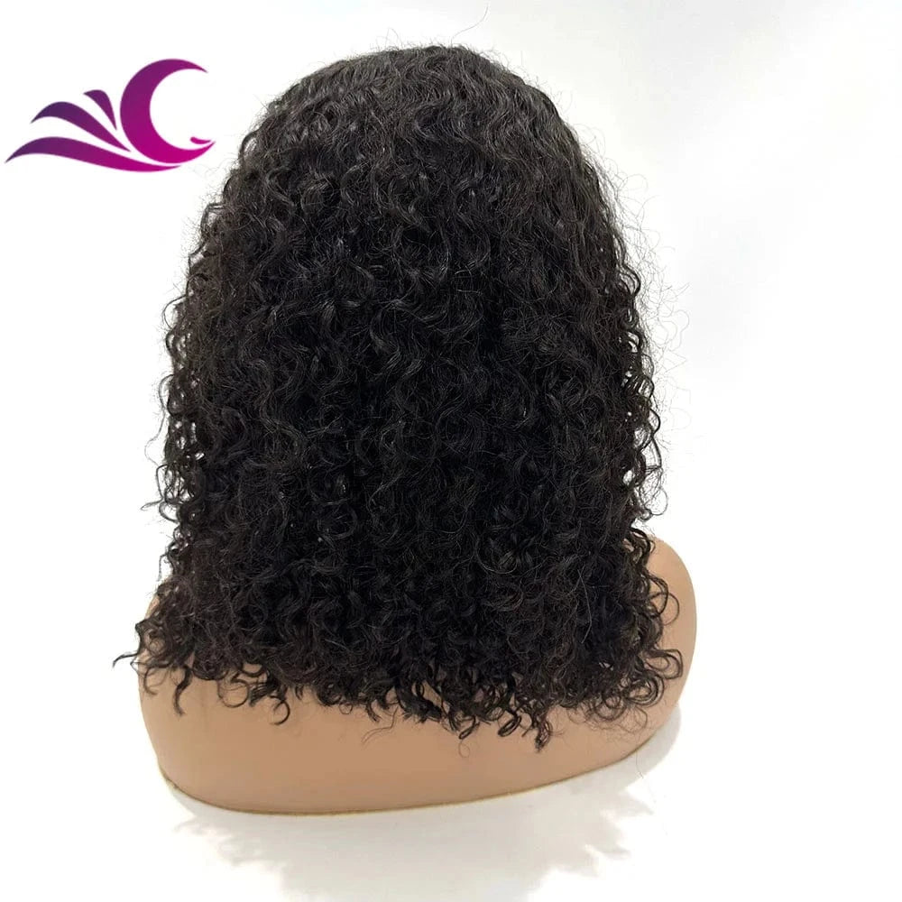 18 Inches / transparent lace Celebrity 4c texture hairline wig 13x4 transparent hd lace long curly brazilian cuticle aligned virgin human hair lace front wig