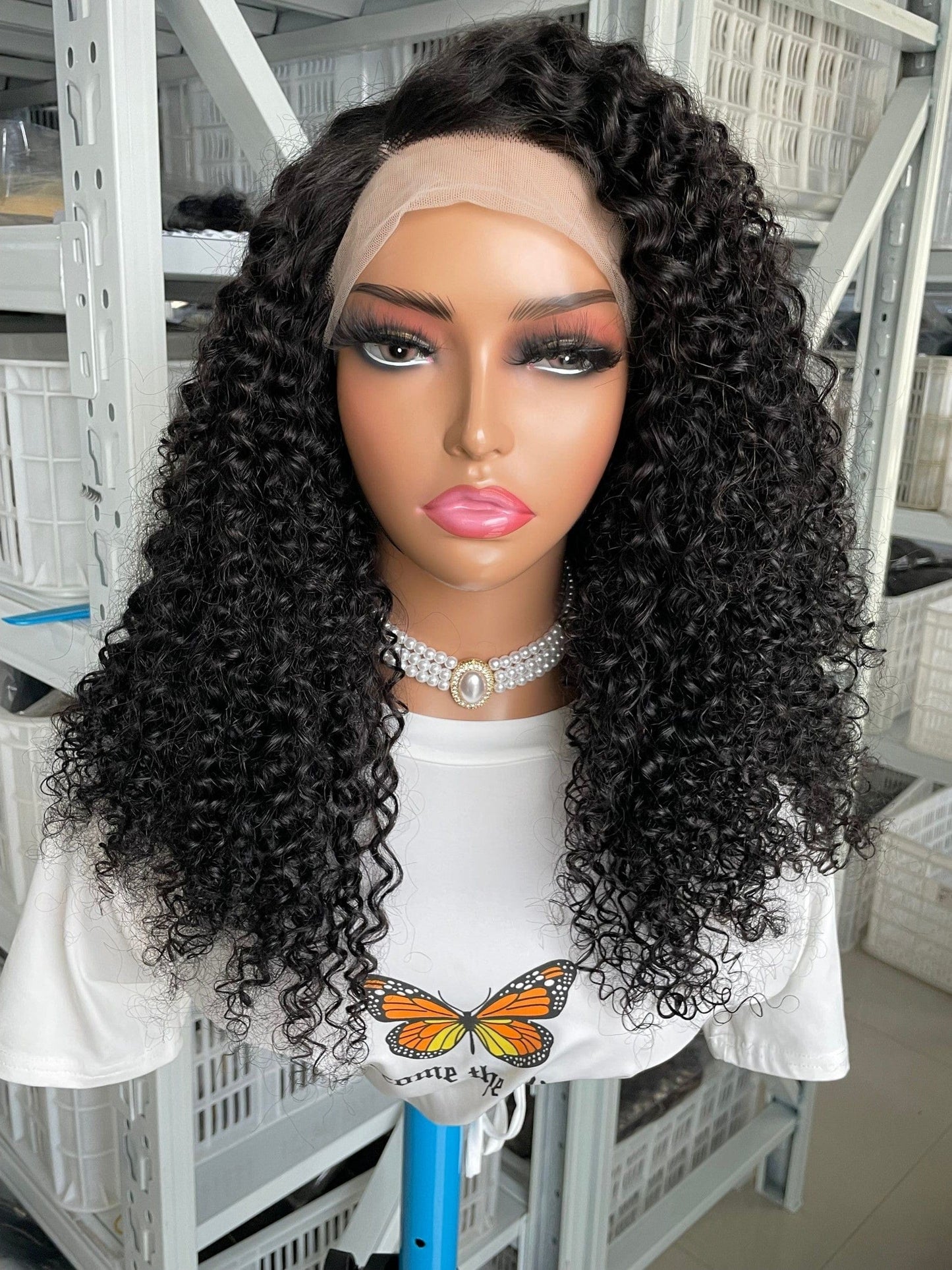 18 Inches / XY-21002 Mayqueen Wholesale Human Hair Super Double Drawn Bob Straight With Bang Natural Ombre Color Closure Lace Frontal Wigs For Black