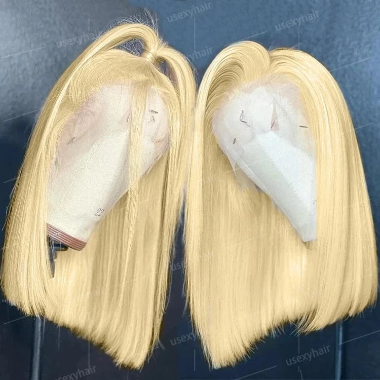 180% Brazilian Virgin Hair HD Lace Front Bob Wig