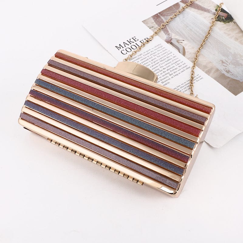 19*5*10 CM / wine new design luxury shoulder woman bag metal clutch party bags evening bag purse for ladies