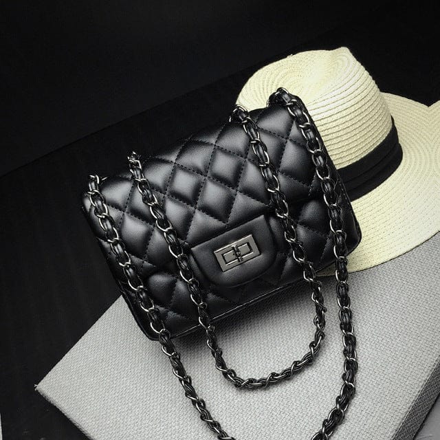 19*6.5*13cm / color-1 New fashion handbag for woman solid color cute mini small purse pu leather chain crossbody bag women hand bags handbag shoulder