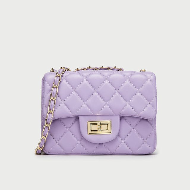 19*6.5*13cm / color-10 New fashion handbag for woman solid color cute mini small purse pu leather chain crossbody bag women hand bags handbag shoulder