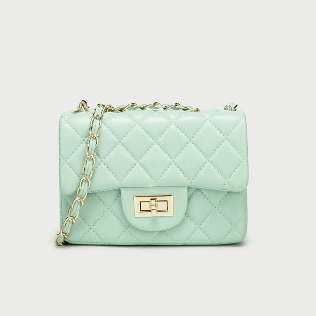 19*6.5*13cm / color-12 New fashion handbag for woman solid color cute mini small purse pu leather chain crossbody bag women hand bags handbag shoulder