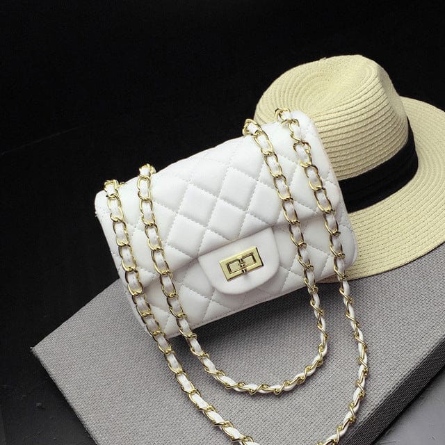 19*6.5*13cm / color-3 New fashion handbag for woman solid color cute mini small purse pu leather chain crossbody bag women hand bags handbag shoulder