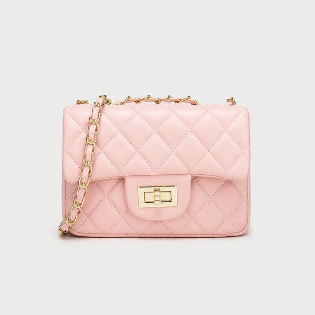 19*6.5*13cm / color-5 New fashion handbag for woman solid color cute mini small purse pu leather chain crossbody bag women hand bags handbag shoulder
