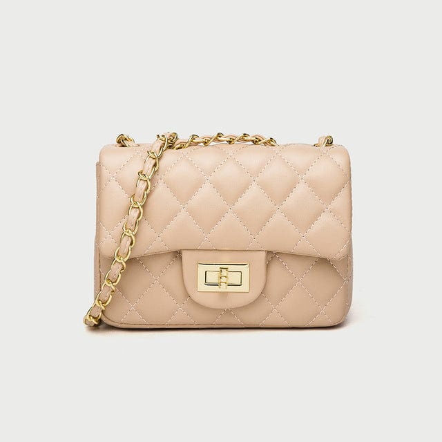 19*6.5*13cm / color-7 New fashion handbag for woman solid color cute mini small purse pu leather chain crossbody bag women hand bags handbag shoulder
